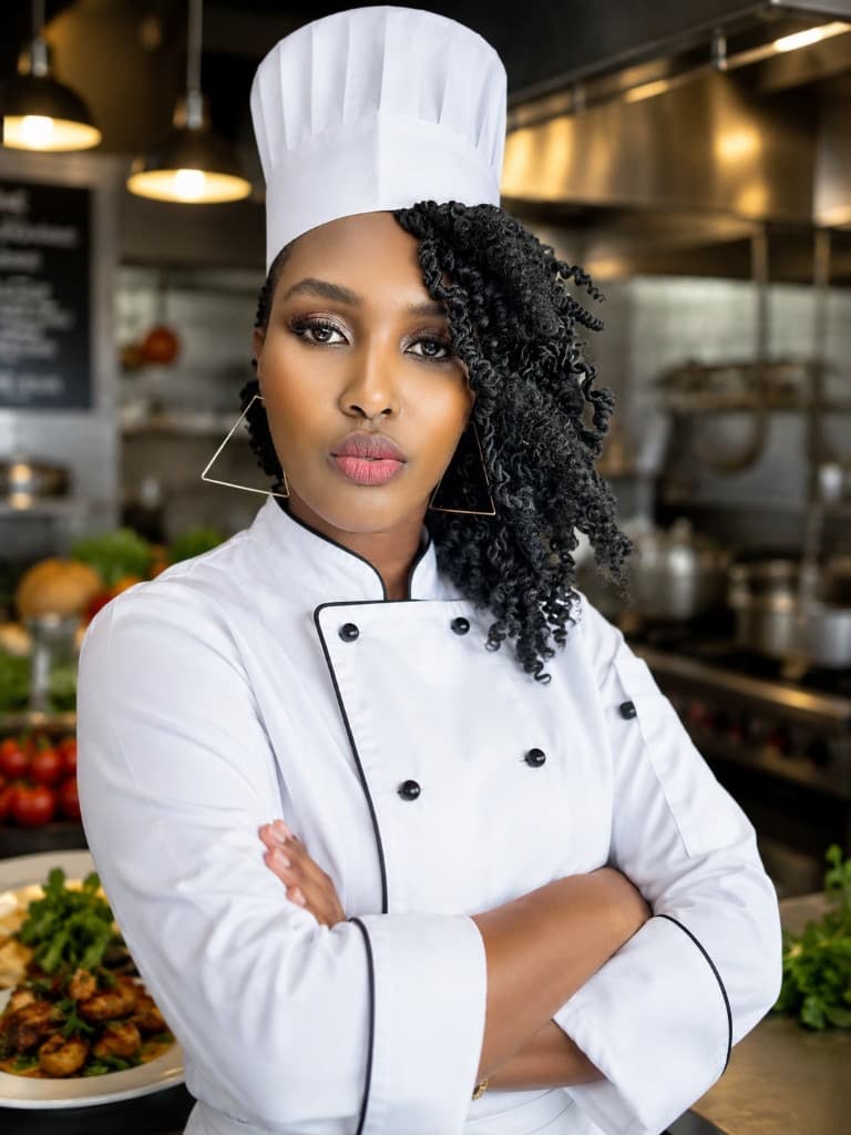 Bree in chef's whites